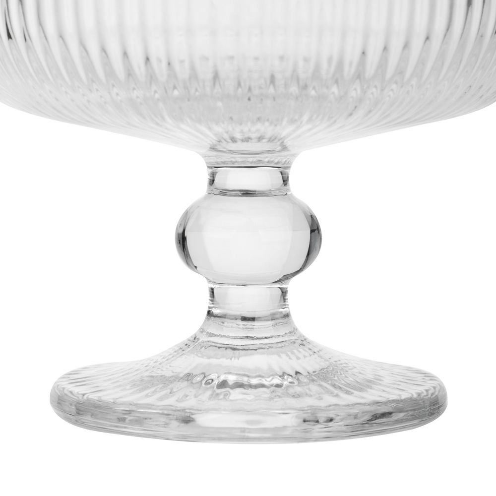 MILLIMI Бокал-креманка Грея, 250мл, стекло, прозрачный, рифленый, арт.№ 878-634