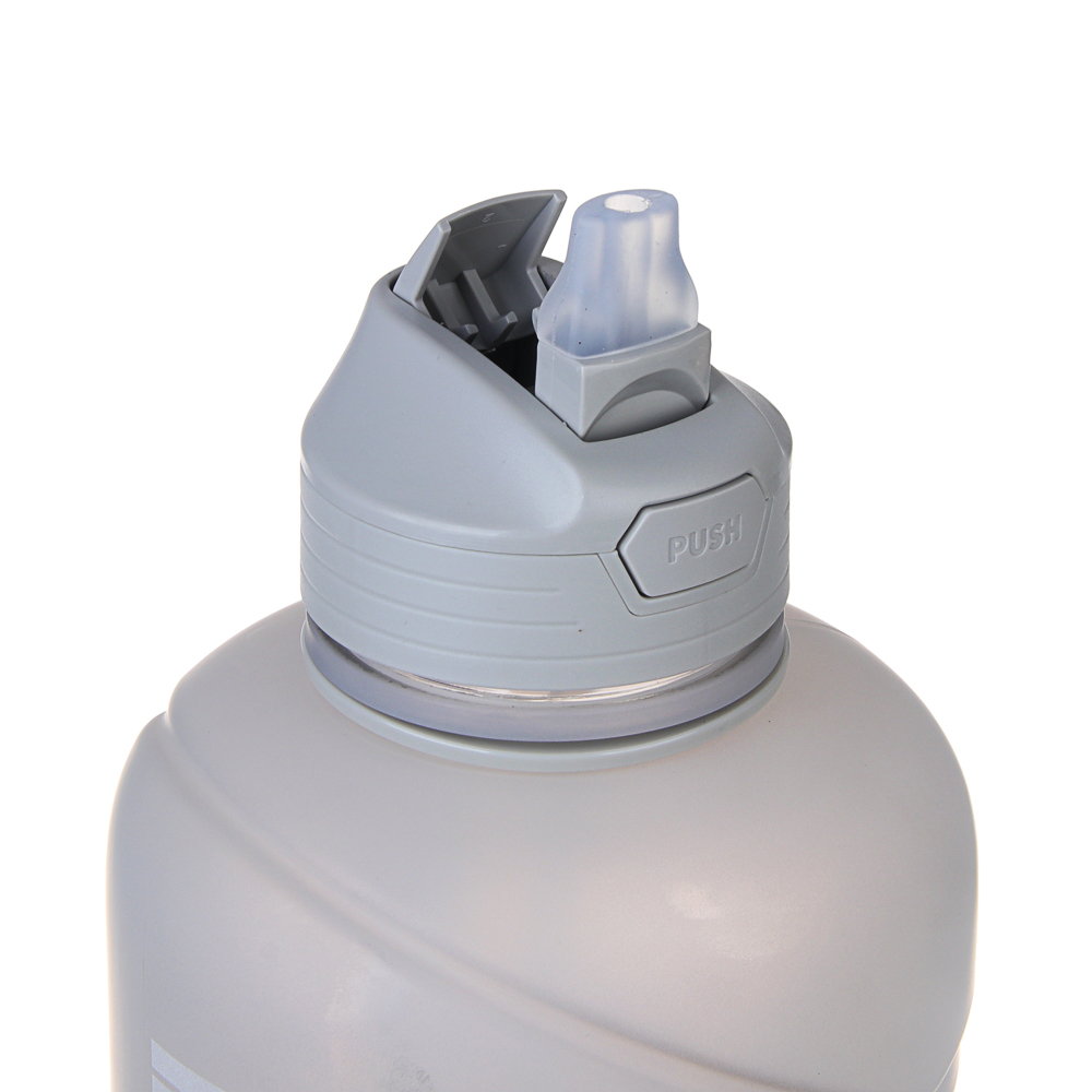 SILAPRO MAX Бутылка спортивная с замком, BLACK-GREY, 2л, PETG, арт.№ 088-046