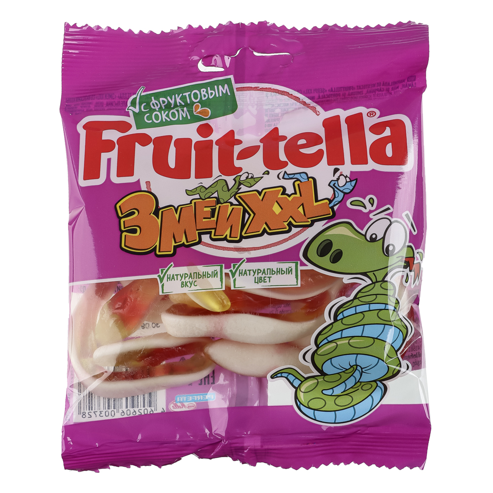 Мармелад жевательный Fruittella Змеи XXL, 70 г, арт.№ 347-440
