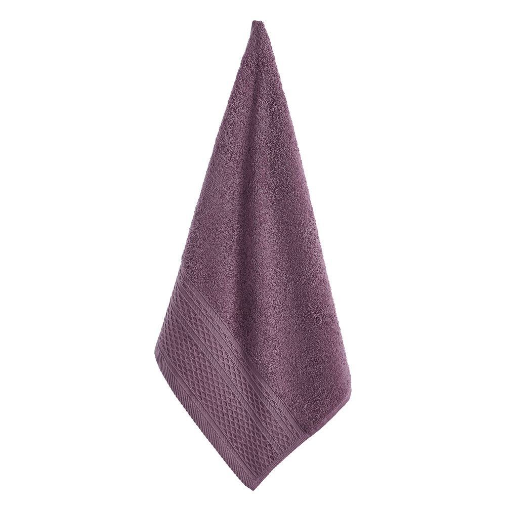 PROVANCE Хейзел Полотенце махровое, 100% хлопок, 50х90см, 400гр/м, сливовый, арт.№ 484-144