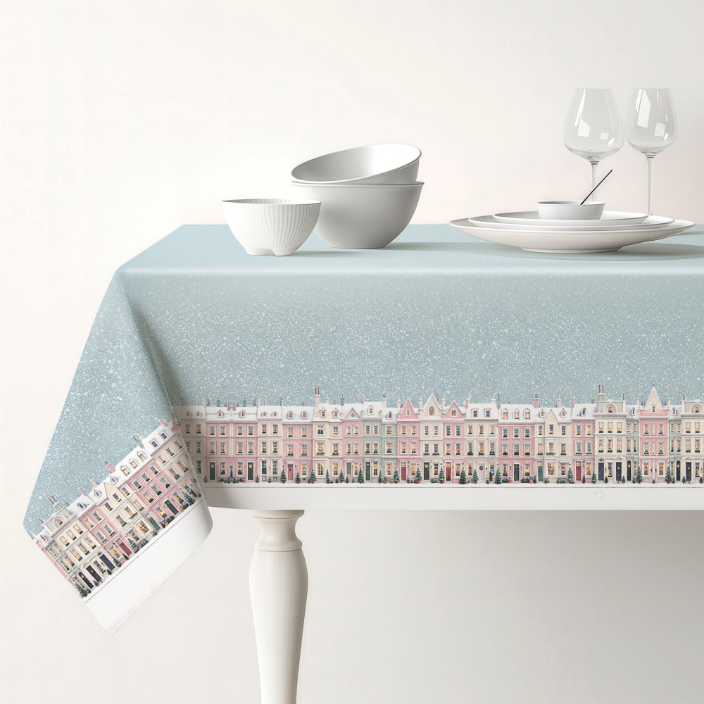 Скатерть текстильная тм PROVANCE Пряня, 140х140см, 80г/м, 100% полиэстер, 6 дизайнов, арт.№ 492-309