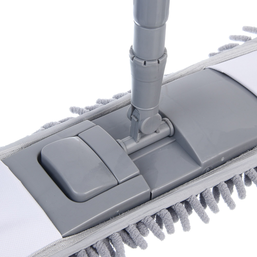 Швабра со смен.насадкой тм VETTA, ручка телескоп. 70-120см, окраш. металл, насадка микрофибра 70г/м2, арт.№ 444-268