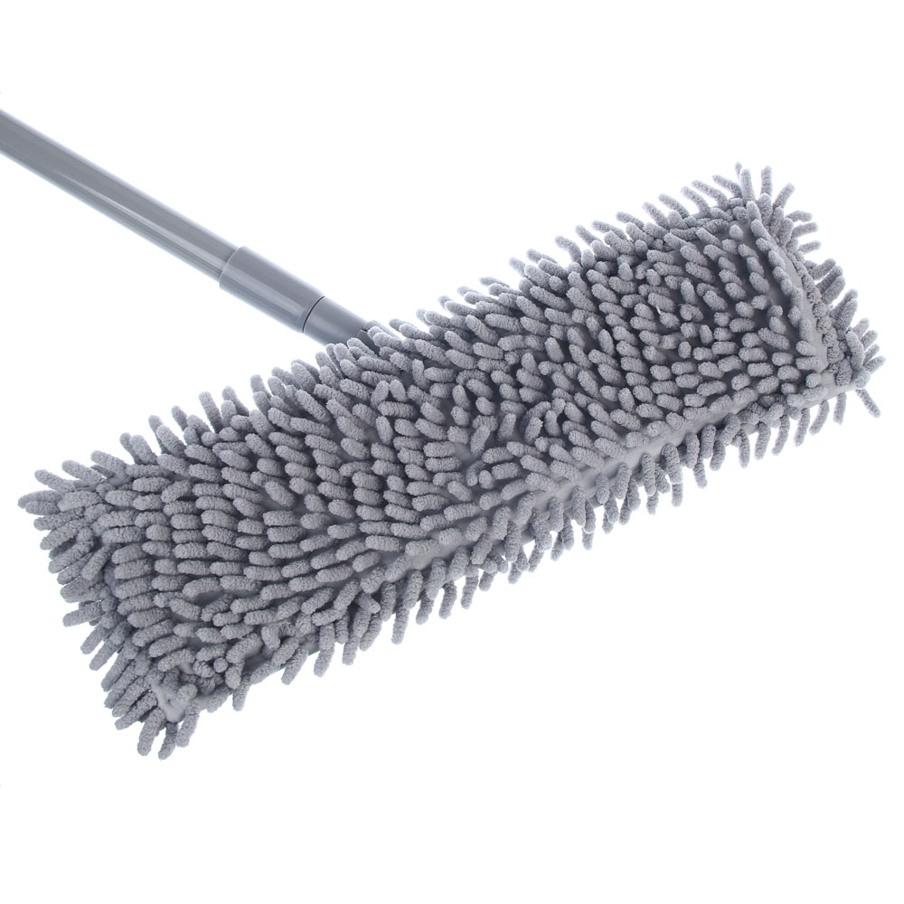 Швабра со смен.насадкой тм VETTA, ручка телескоп. 70-120см, окраш. металл, насадка микрофибра 70г/м2, арт.№ 444-268