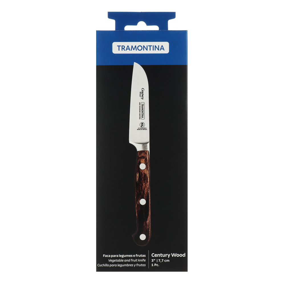 Tramontina Century Wood Нож для овощей и фруктов 7,4см, 21530/193, арт.№ 871-013
