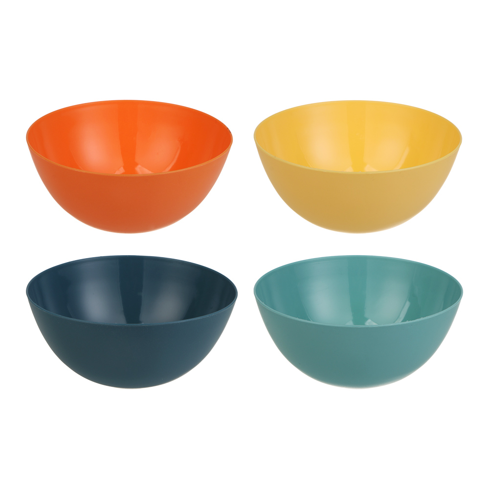 Набор салатников тм Vetta Яркое лето, 4 шт, 450мл, полипропилен, арт.№ 861-578