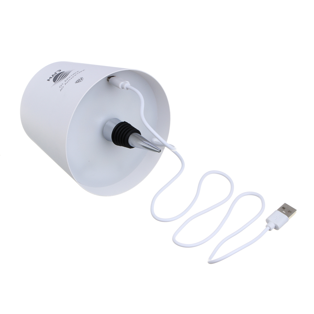 BY МАГЭ Светильник, 200 Лм, 1800мАч, 3 режима подсветки, с бутылочной заглушкой, белый, арт.№ 476-489