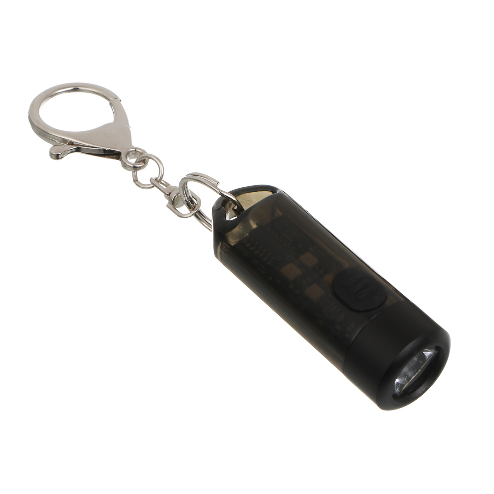 Фонарик ручной тм ЕРМАК,мини,на карабине,XPG+4 LED,7 режимов,ультрафиолет,160мАч,Type C,красный свет, арт.№ 226-021