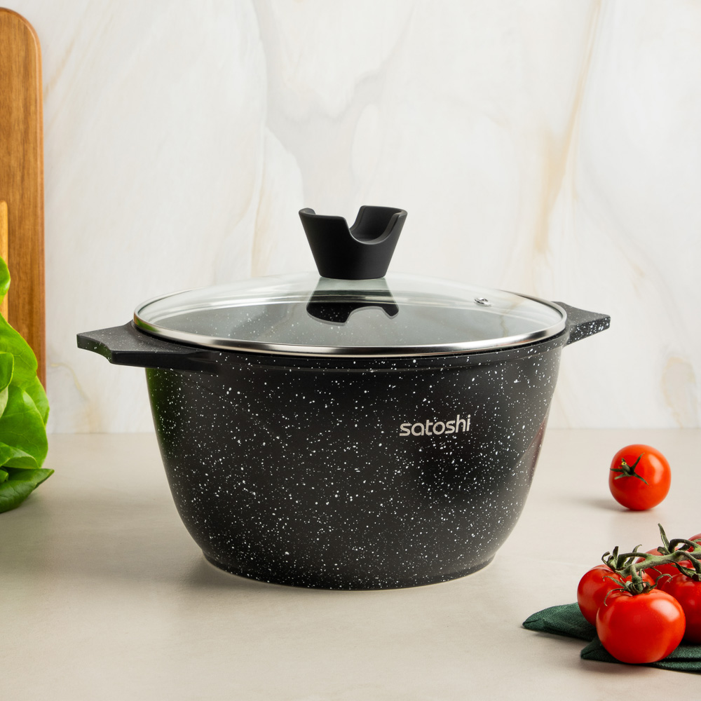 SATOSHI Монфор Казан 22х12,5см, 3,7л, литой алюминий, индукция, арт.№ 846-745