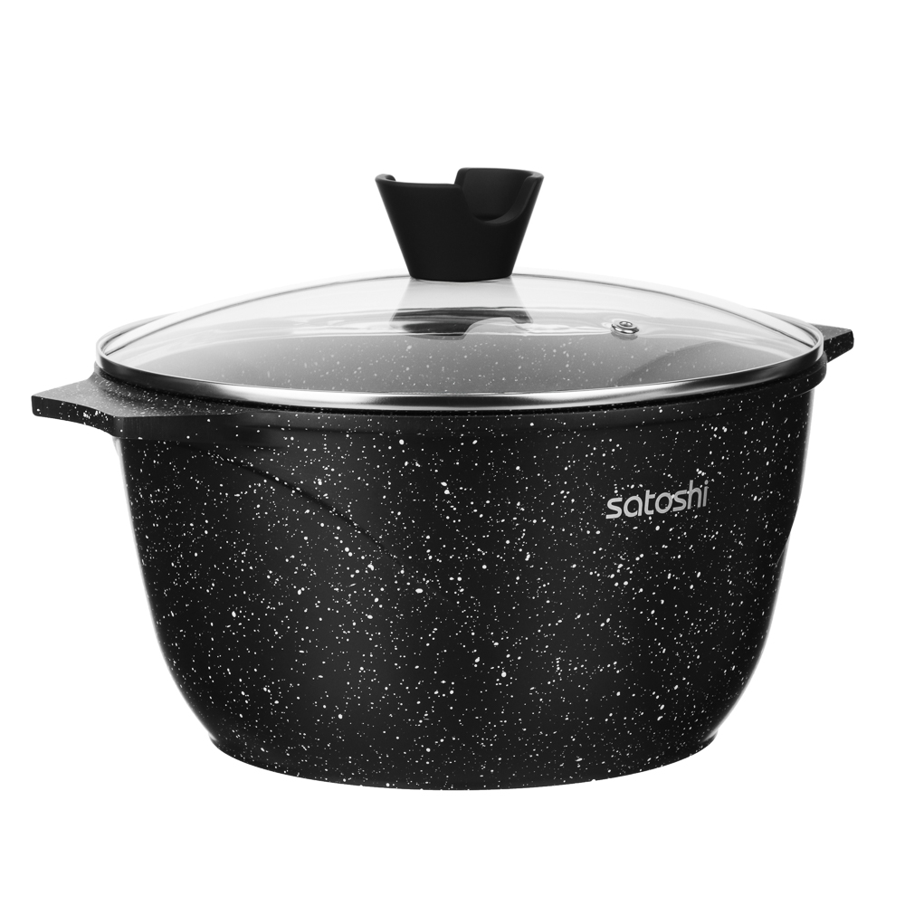 SATOSHI Монфор Казан 24х13,0см, 4,8л, литой алюминий, индукция, арт.№ 846-746