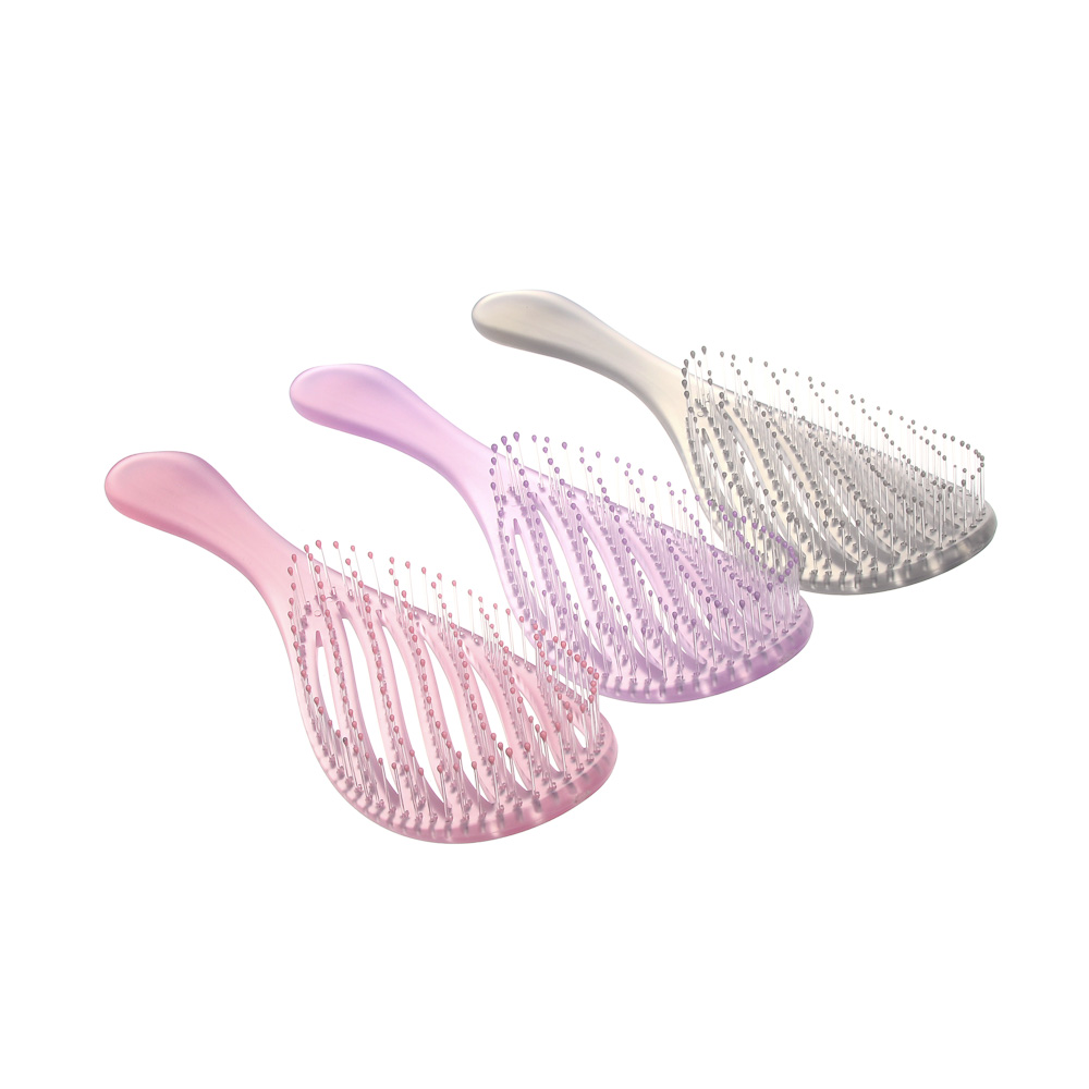 Расческа массажная продувная тм ЮНИLOOK, 22 см, пластик, 3 цвета, арт.№ 319-251