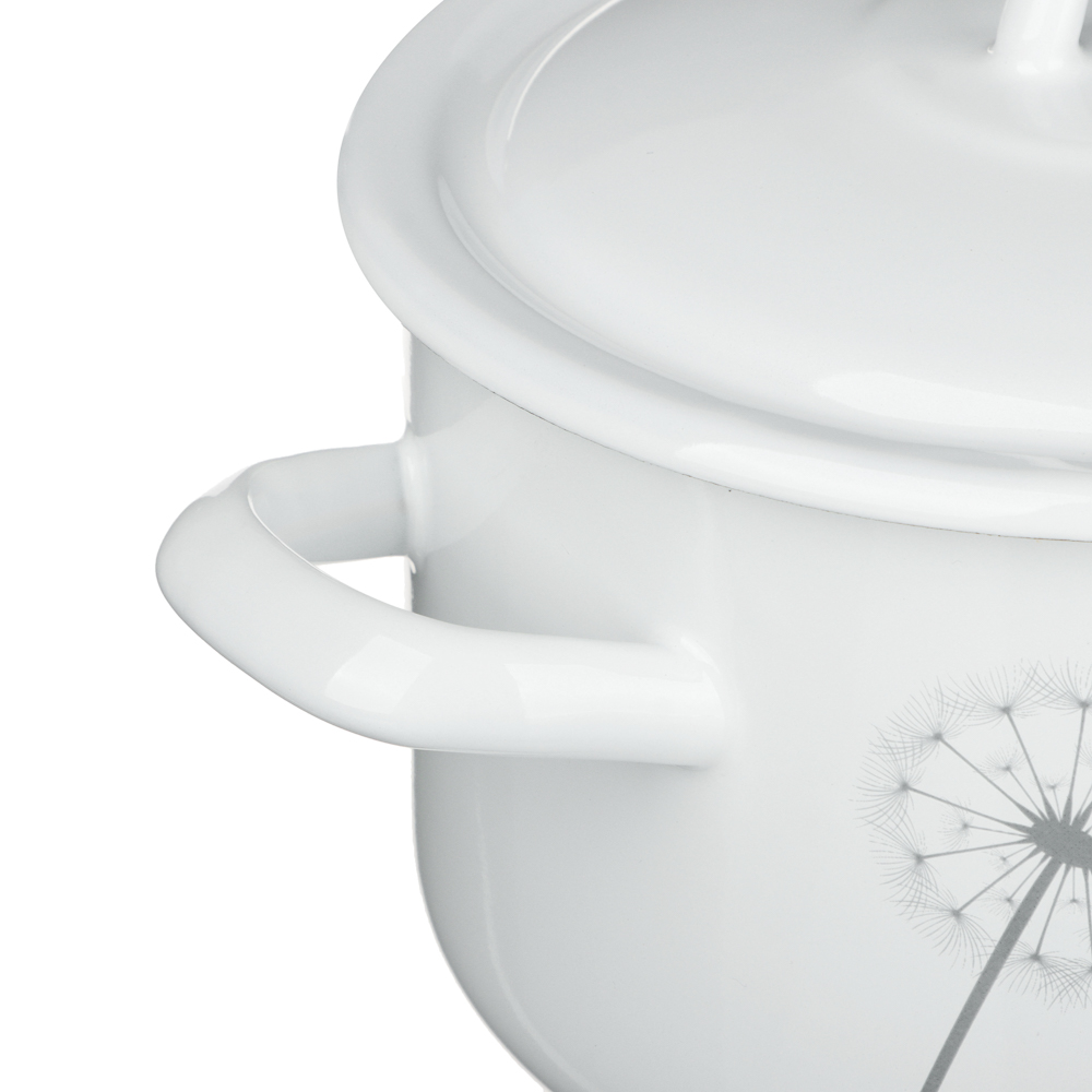 Одуванчик Кастрюля эмалированная 2,9л, индукция, арт.№ 894-580