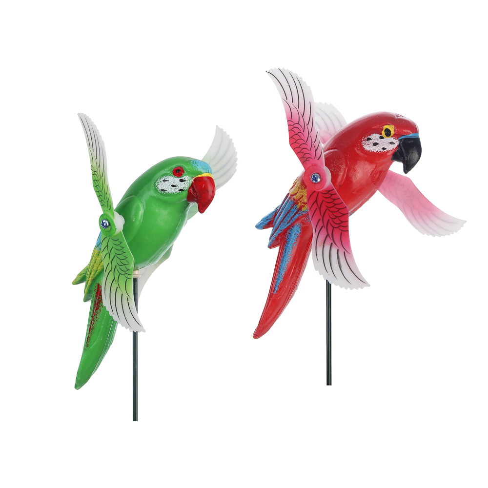 Фигурка на стержне "Попугай" тм INBLOOM, 15х4х60см, пластик, металл, арт.№ 153-204