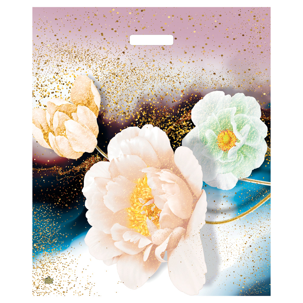 Пакет Цветочный БИГ 20кг с вырубной ручкой, XXL 60x50 см, 100 мкм ПВД, арт.№ 568-157