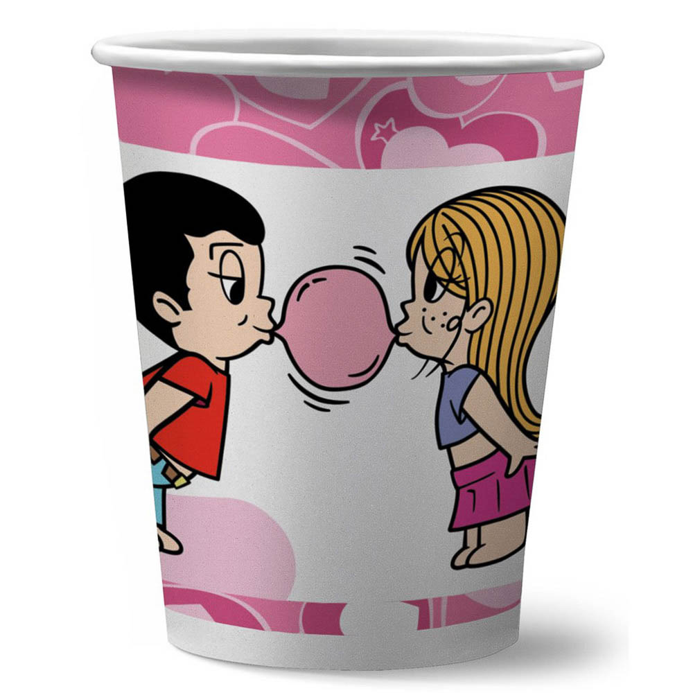 Love is…Набор бумажных стаканов, 6 шт*250 мл, арт.№ 530-440