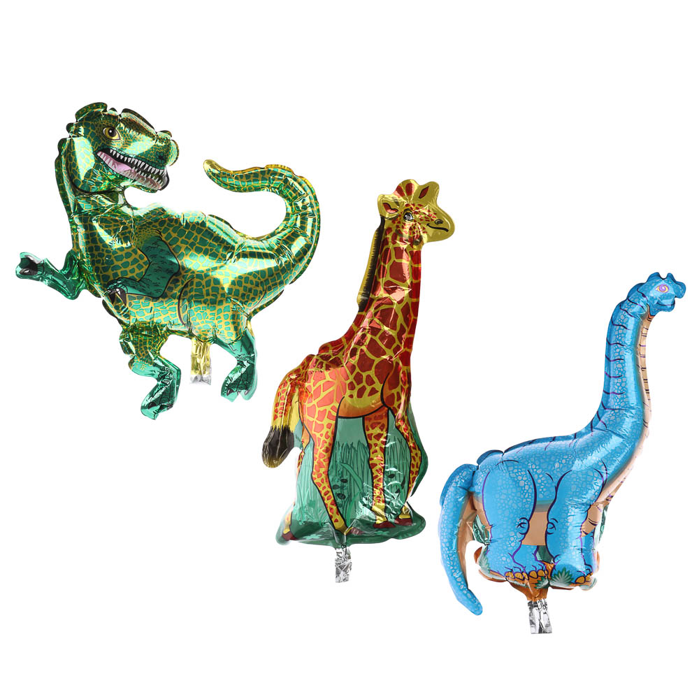 Шар фольгированный мини-фигура на палочке, цвета микс, арт.№ 518-333