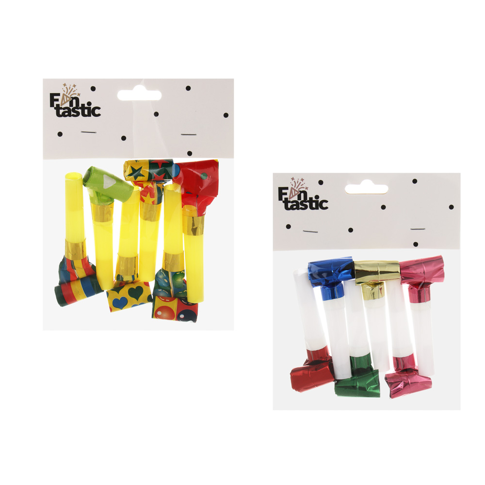 Набор языков-гудков тм Fntastic, 6 штук, фольга, бумага, пластик, арт.№ 585-013