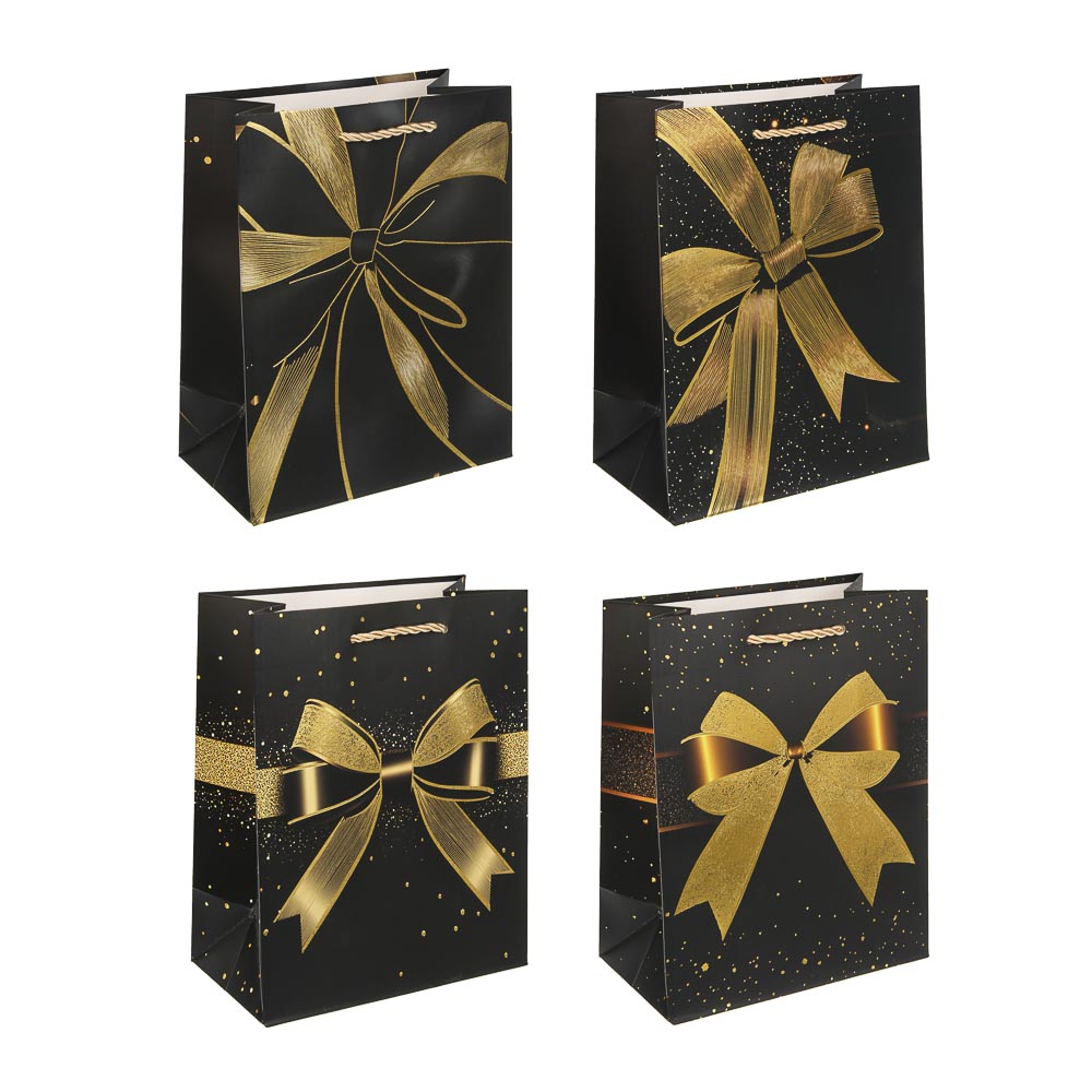 Пакет подарочный тм Fntastic 18x23x10см, бумага, 4 дизайна, арт.9, арт.№ 507-447