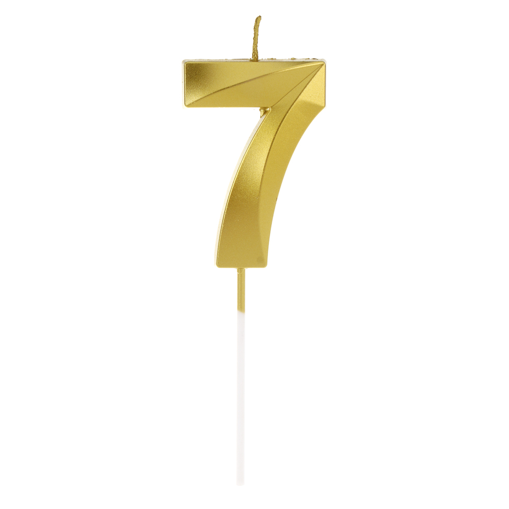 Свеча для торта тм FNTASTIC 7 см, в форме цифр (7), парафин, арт.№ 506-291
