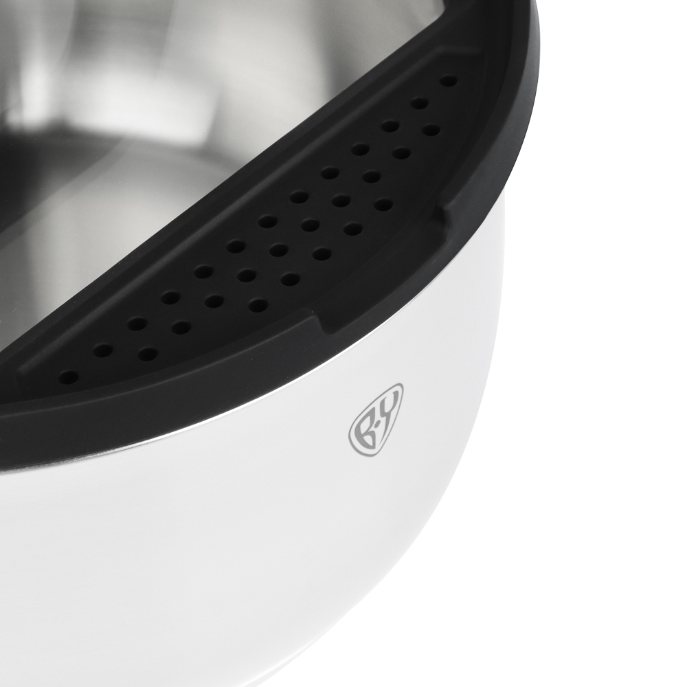 BY COLLECTION Inta Набор посуды кухонной 7пр, кастрюли 5л; 3л; ковш 1,5л; сковорода 24см, нерж.сталь, арт.№ 822-290