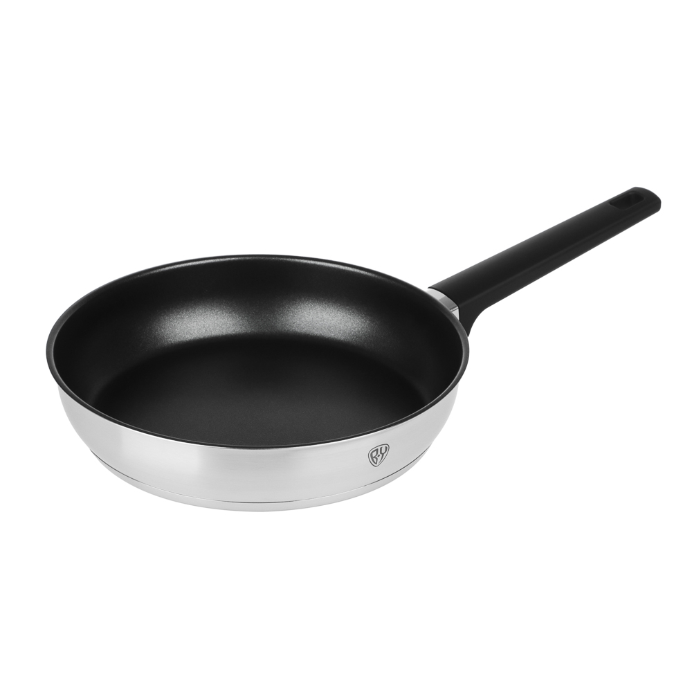 BY COLLECTION Inta Набор посуды кухонной 7пр, кастрюли 5л; 3л; ковш 1,5л; сковорода 24см, нерж.сталь, арт.№ 822-290