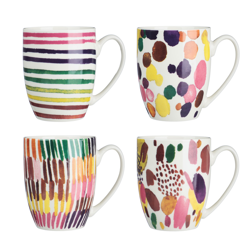 MILLIMI Кружка Абстракция, 330мл, фарфор, 4 дизайна — купить в МПР MILLIMI Кружка Абстракция, 330мл, фарфор, 4 дизайна, арт.№ 806-278