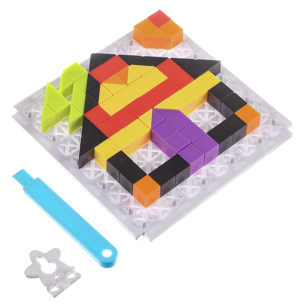 ИГРОЛЕНД Мозаика из блоков 3в1, 15х16х4 см, ABS, 3 дизайна, арт.№ 262-544