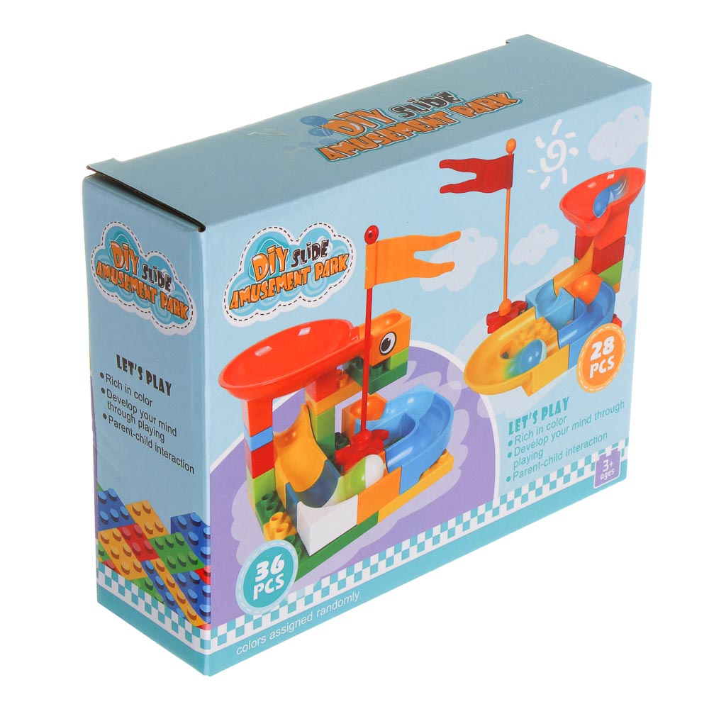 Конструктор для малышей 36-52детали, 20х15,6х6см, 2 дизайна, арт.№ 891-342