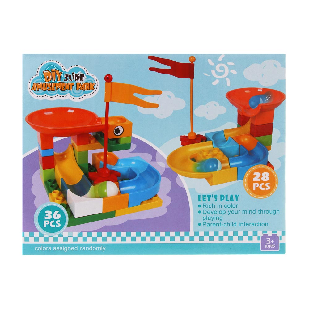 Конструктор для малышей 36-52детали, 20х15,6х6см, 2 дизайна, арт.№ 891-342