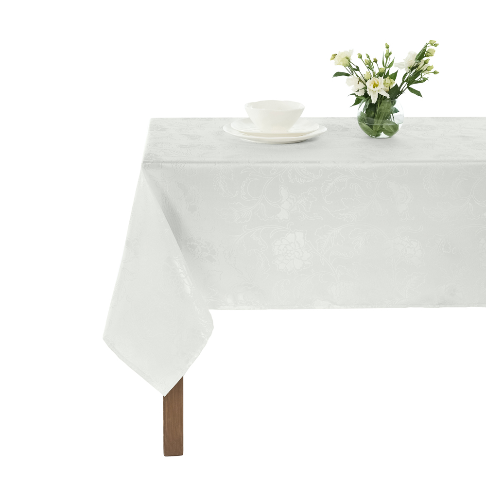 PROVANCE Basic Нэви Скатерть текстильная жаккард, 140х230см, белый, арт.№ 435-170