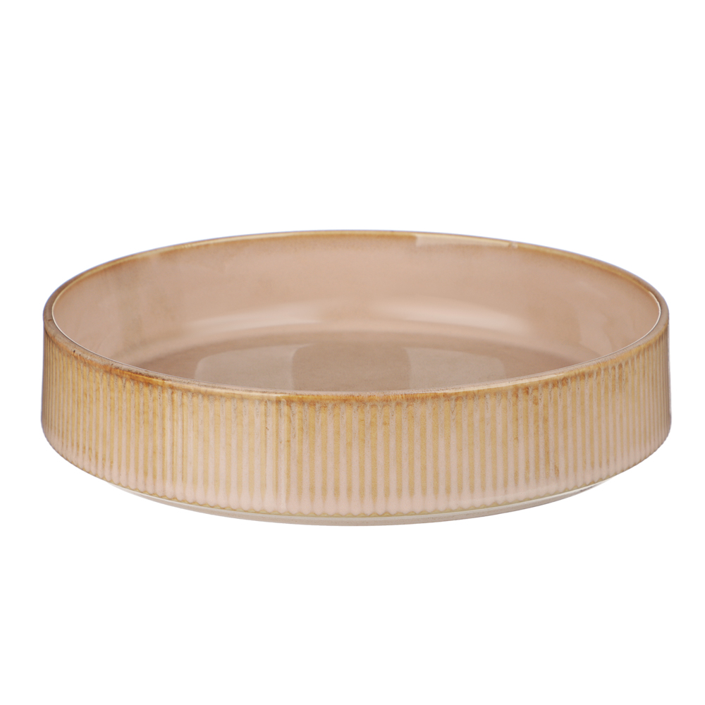 MILLIMI Кантри тарелка для супа 19,4см, 620мл, керамика, бежевый, арт.№ 824-231