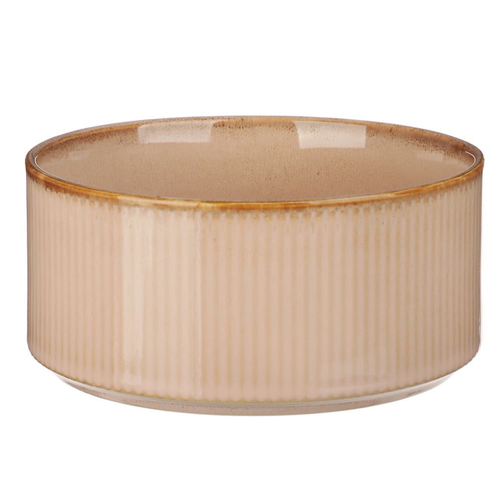 MILLIMI Кантри салатник 14,0см, 590мл, керамика, бежевый, арт.№ 824-232
