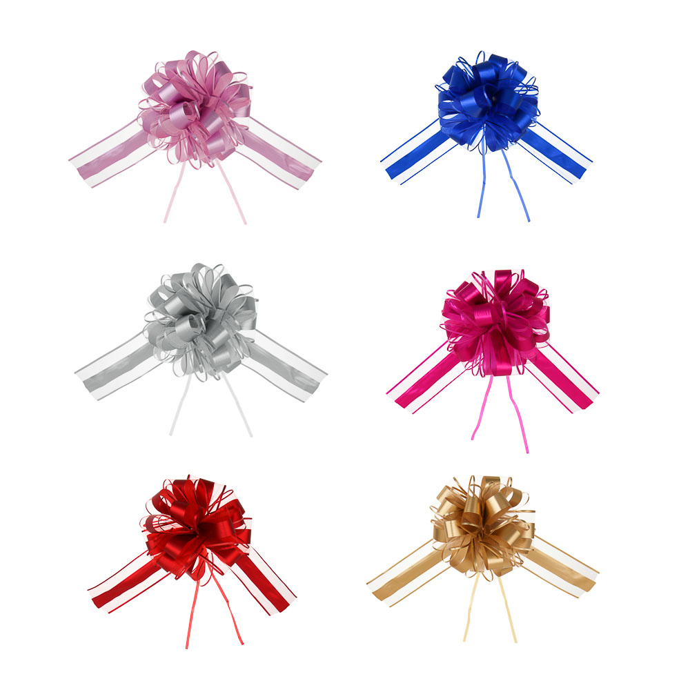 Бант-шар складной, диаметр 18 см, ПП, 6 цветов, арт.№ 505-149