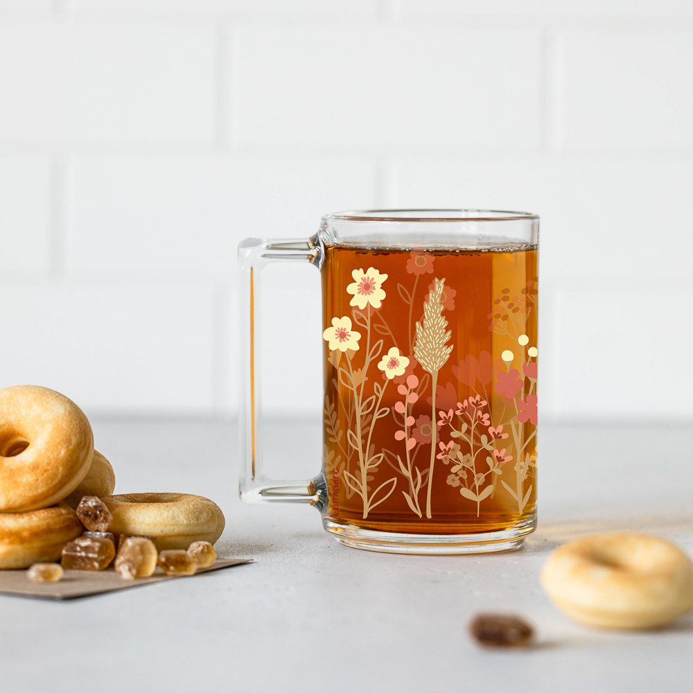 LUMINARC Кружка Миль флёр, 320 мл, стекло, 2 дизайна, арт.№ 806-538