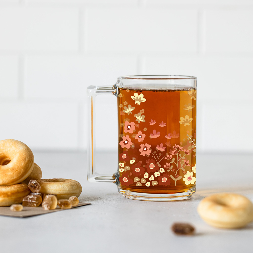 LUMINARC Кружка Миль флёр, 320 мл, стекло, 2 дизайна, арт.№ 806-538