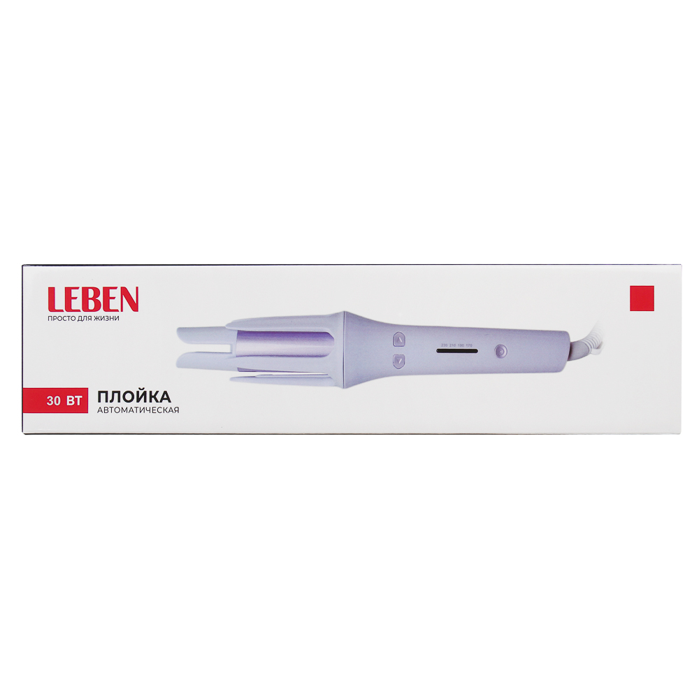 LEBEN Плойка автоматическая для локонов, 30Вт, d=32мм, керамическое покрытие, 220В, арт.№ 211-022