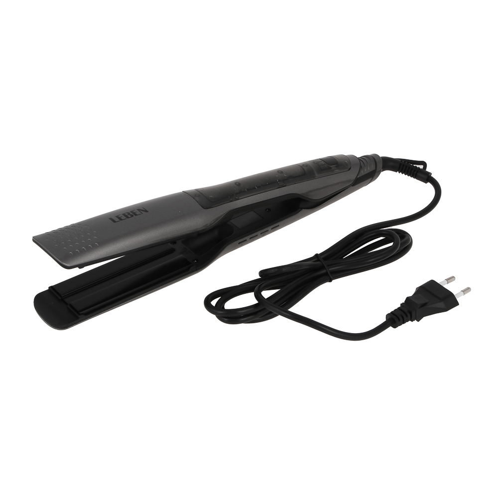 LEBEN Утюжок-выпрямитель паровой, 65Вт, нагрев 100-230℃, керамическое покрытие, 220в, арт.№ 211-104