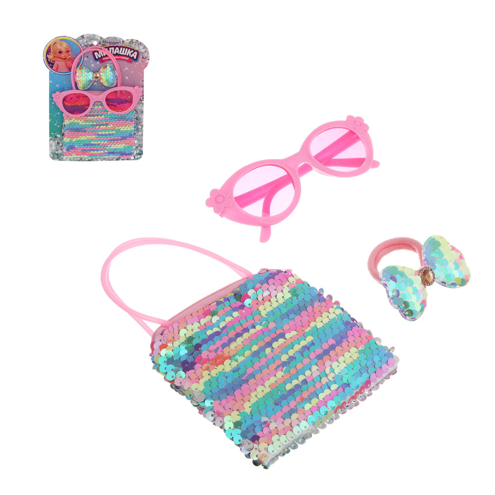Набор бижутерии для девочки "Милашка", PP, полиэстер, тм ИГРОЛЕНД, арт.№ 294-256