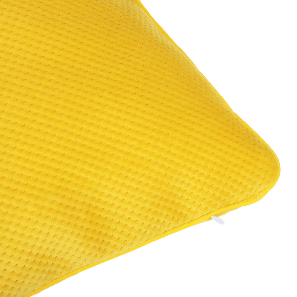 BY COLLECTION Чехол для подушки с кантом, 50х50см, 100% полиэстер, лимонный, арт.№ 497-085