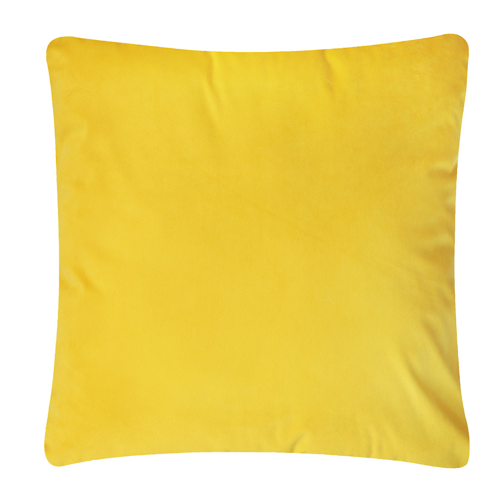 BY COLLECTION Чехол для подушки с кантом, 50х50см, 100% полиэстер, лимонный, арт.№ 497-085