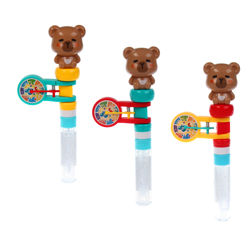 Мыльные пузыри с игрушкой "Трещотка", PP, мыл. раствор 35мл., арт.№ 460-054