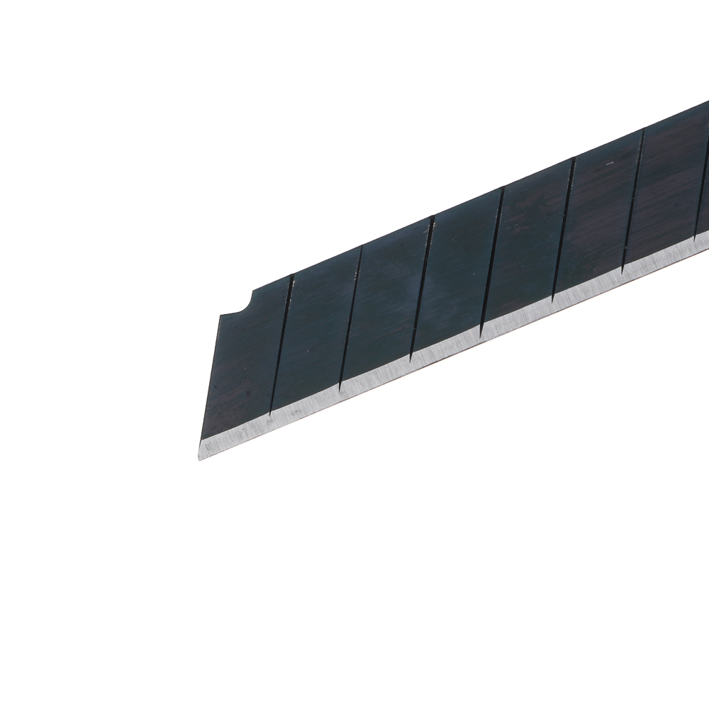 ЕРМАК Лезвие для ножей запасное 9мм сегментированное, сталь+воронение, толщина 0,35мм, 10шт/уп, арт.№ 624-114