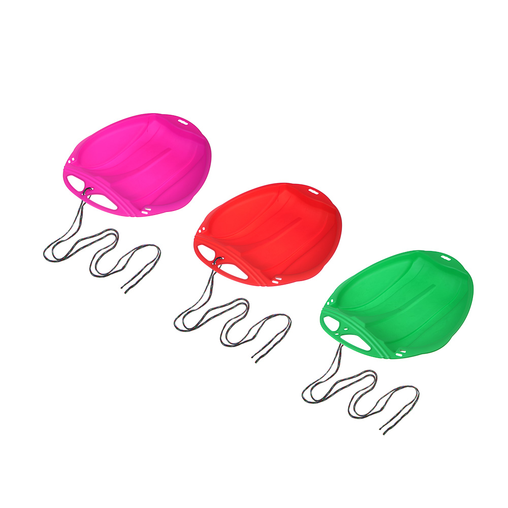 BY SPORT Ледянка пластиковая, размер 48х42см, РР, цвета МИКС, арт.№ 078-017