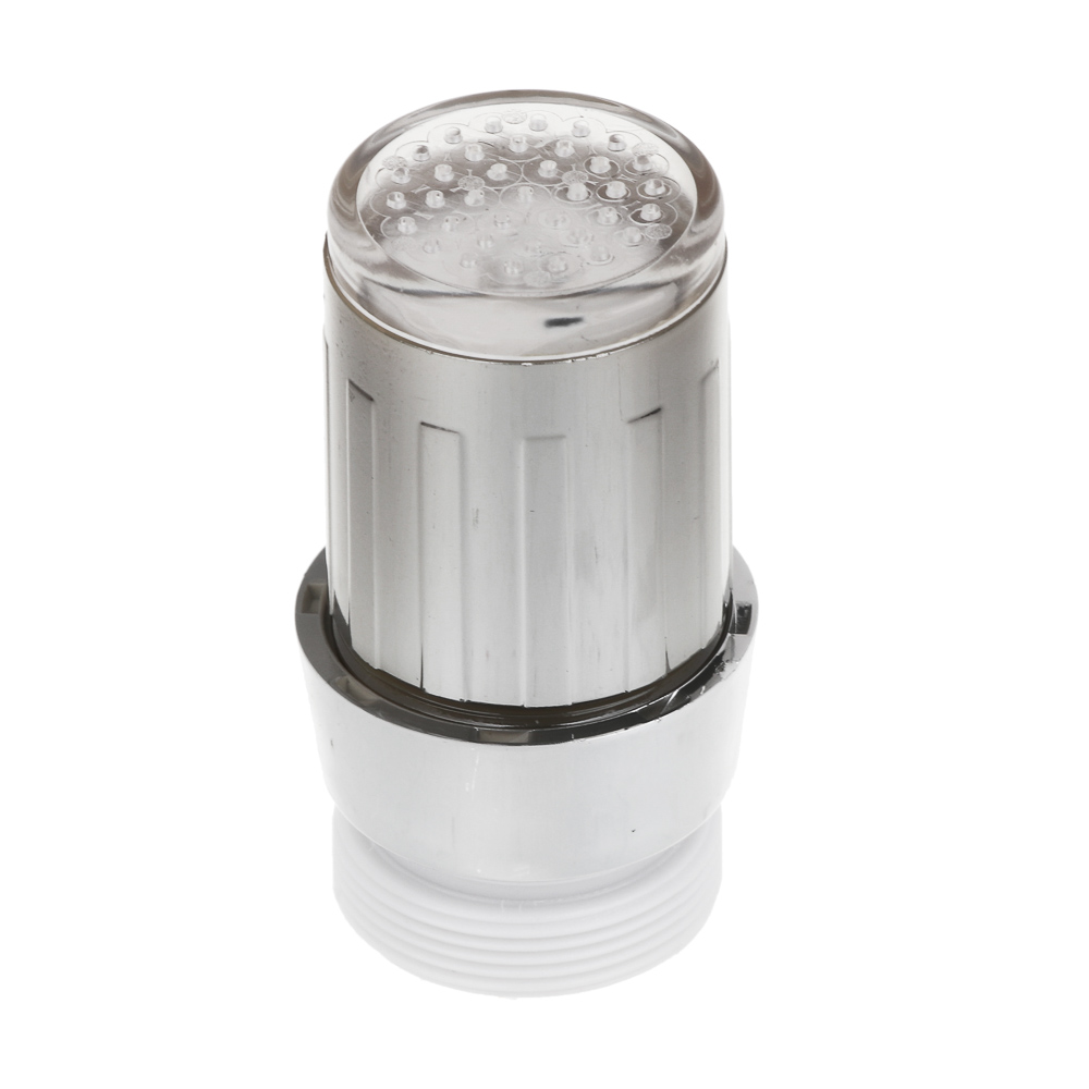 Аэратор-насадка для смесителя, LED, 3 цвета, пластик, хром, арт.№ 565-142