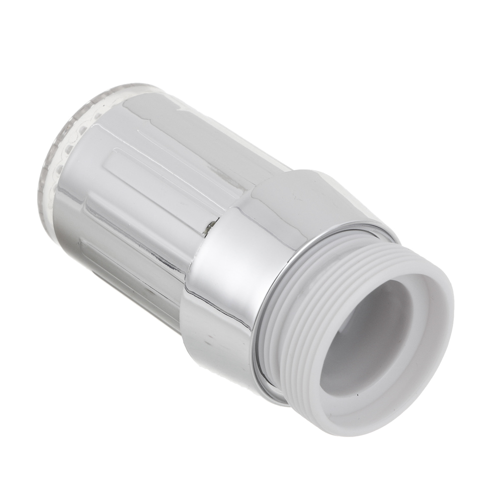 Аэратор-насадка для смесителя, LED, 3 цвета, пластик, хром, арт.№ 565-142