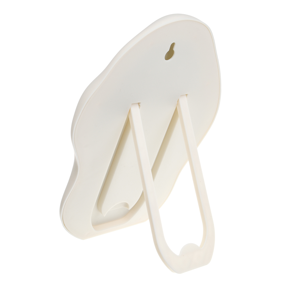 ЮНИLOOK Зеркало настольное фигурное пластик, стекло, 24,5х17,5см, 2 цвета, арт.№ 301-266