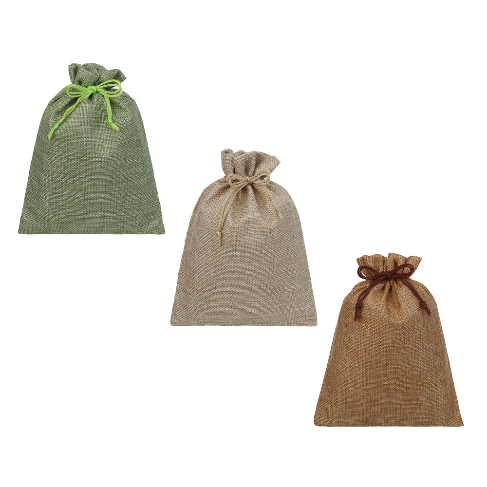 Мешочек подарочный, полиэстер, 15х20см, 3 цвета, арт.№ 207-260