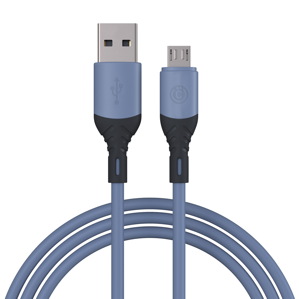 ВСЁГАЗИН Кабель для зарядки Карнавал Micro USB, 1м, 2.4А, фиолетовый, арт.№ 931-265