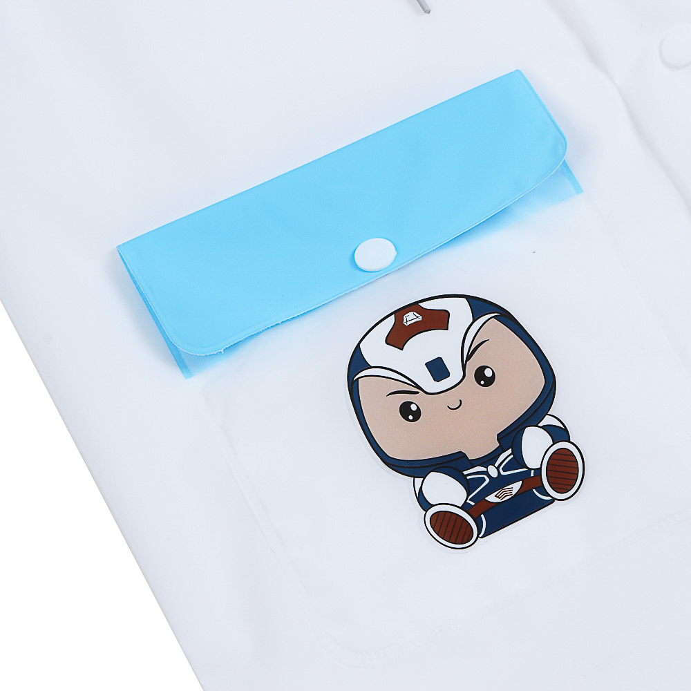 BY Русские Супергерои Дождевик детский с наклейками Ермак 130мкм 66х45см, EVA, арт.№ 188-117