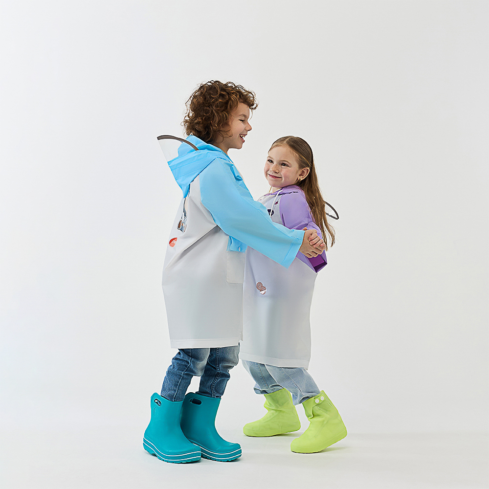 BY Русские Супергерои Дождевик детский с наклейками Ермак 130мкм 66х45см, EVA, арт.№ 188-117