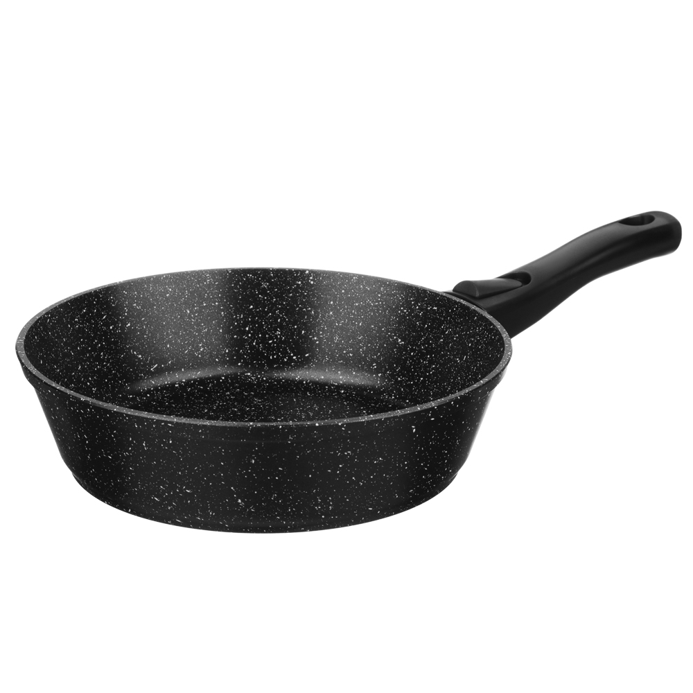 СЛАВЯНА Калина Сковорода литая d24см, антипригарное покрытие "мрамор", съемная ручка, индукция, арт.№ 846-780